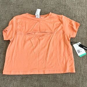 Forever 21 Coral Cutout Work Out Crop Top - NWT - Size S
